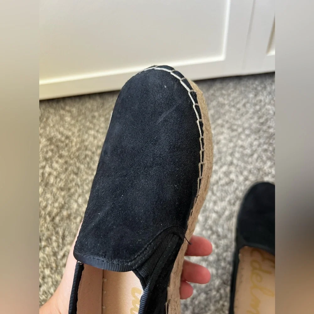 Sam Edelman‎ Women’s Carrin Platform Black Espadrilles Shoes Size 8